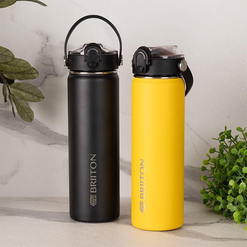 Buy Fizz Fantasia 750 ML Bottle (Black & Yellow) - Set Of Two Bottle from Vaaree