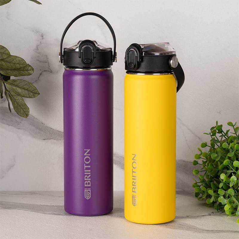 Buy Fizz Fantasia 750 ML Bottle (Purple & Yellow) - Set Of Two Bottle from Vaaree