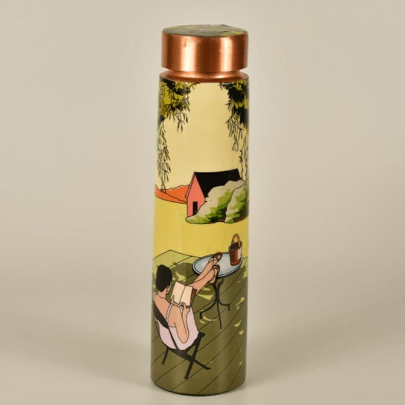 Buy Girl Repose Copper Water Bottle - 1000 ML Bottle from Vaaree