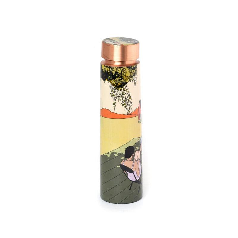 Buy Girl Repose Copper Water Bottle - 1000 ML Bottle from Vaaree