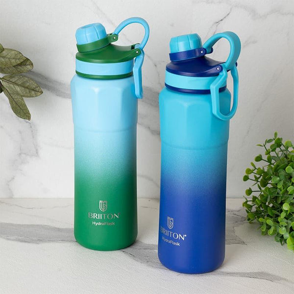 Bottle - Gleam Craft 800 ML Hot & Cold Thermos Water Bottle (Green & Blue) - Set Of Two