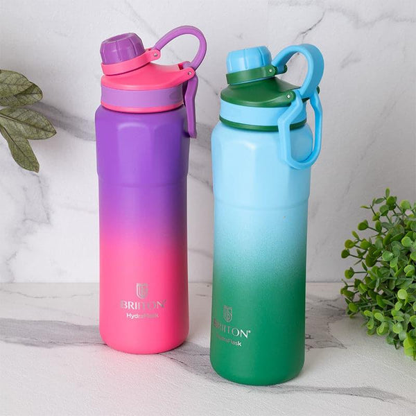 Bottle - Gleam Craft 800 ML Hot & Cold Thermos Water Bottle (Pink & Green) - Set Of Two