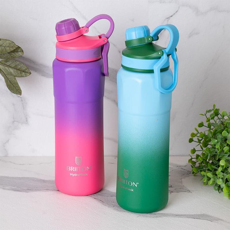 Buy Gleam Craft 800 ML Hot & Cold Thermos Water Bottle (Pink & Green) - Set Of Two Bottle from Vaaree