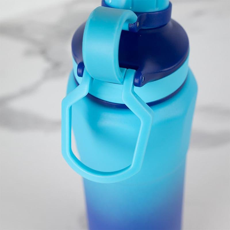 Bottle - Gleam Craft Hot & Cold Thermos Water Bottle (Dark Blue & Light Blue) - 800 ML