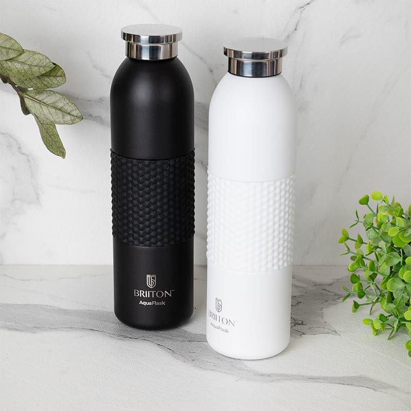 Buy Gradient 620 ML Hot & Cold Thermos Water Bottle (Black & White) - Set Of Two Bottle from Vaaree