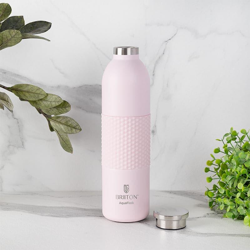 Bottle - Gradient 620 ML Hot & Cold Thermos Water Bottle (Pink & Grey) - Set Of Two