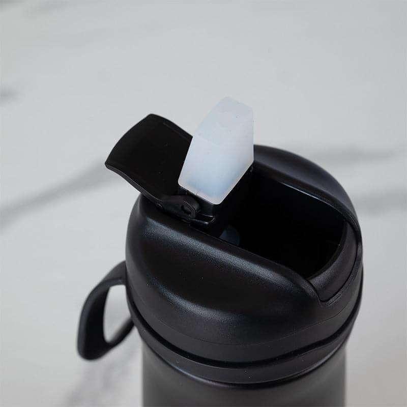 Bottle - H2O Splash 600 ML Hot & Cold Thermos Water Bottle (Black & Blue) - Set Of Two