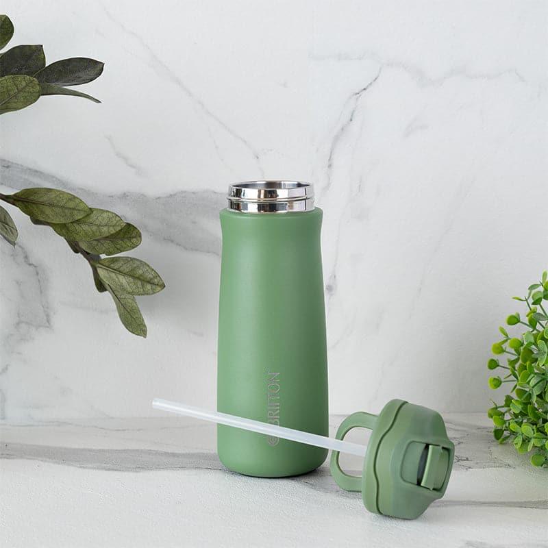 Buy H2O Splash 600 ML Hot & Cold Thermos Water Bottle (Grey & Green) - Set Of Two Bottle from Vaaree