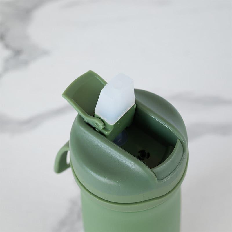 Bottle - H2O Splash 600 ML Hot & Cold Thermos Water Bottle (Grey & Green) - Set Of Two