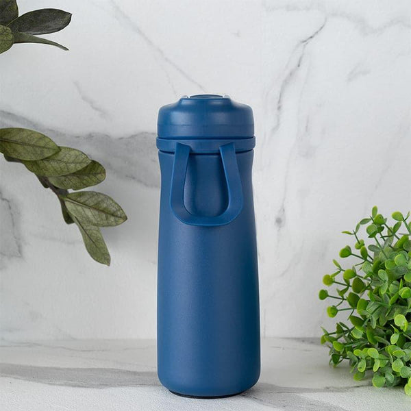 Bottle - H2O Splash Hot & Cold Thermos Water Bottle (Blue) - 600 ML