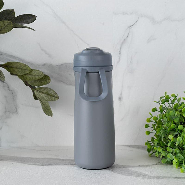 Bottle - H2O Splash Hot & Cold Thermos Water Bottle (Grey) - 600 ML