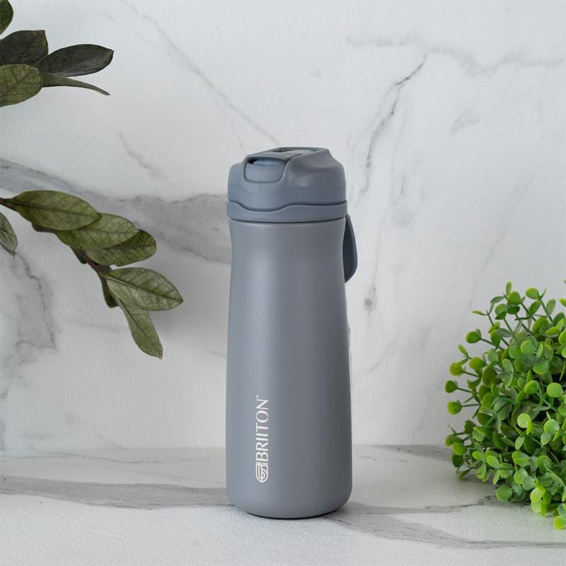 Bottle - H2O Splash Hot & Cold Thermos Water Bottle (Grey) - 600 ML