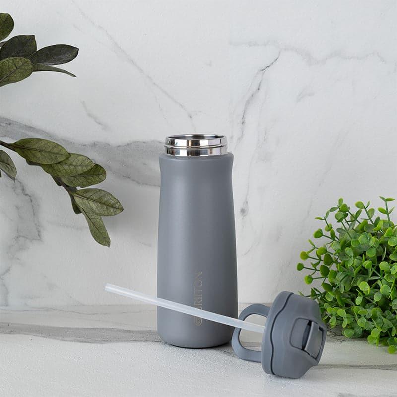 Bottle - H2O Splash Hot & Cold Thermos Water Bottle (Grey) - 600 ML