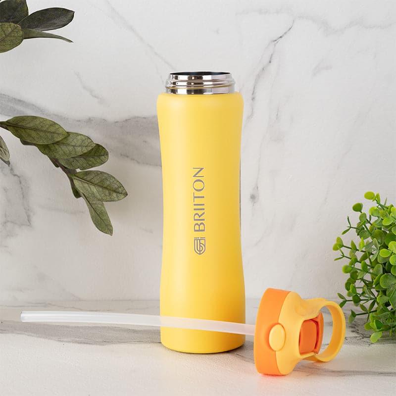 Buy Handy Quench 750 ML Hot & Cold Thermos Water Bottle (Black & Yellow) - Set Of Two Bottle from Vaaree