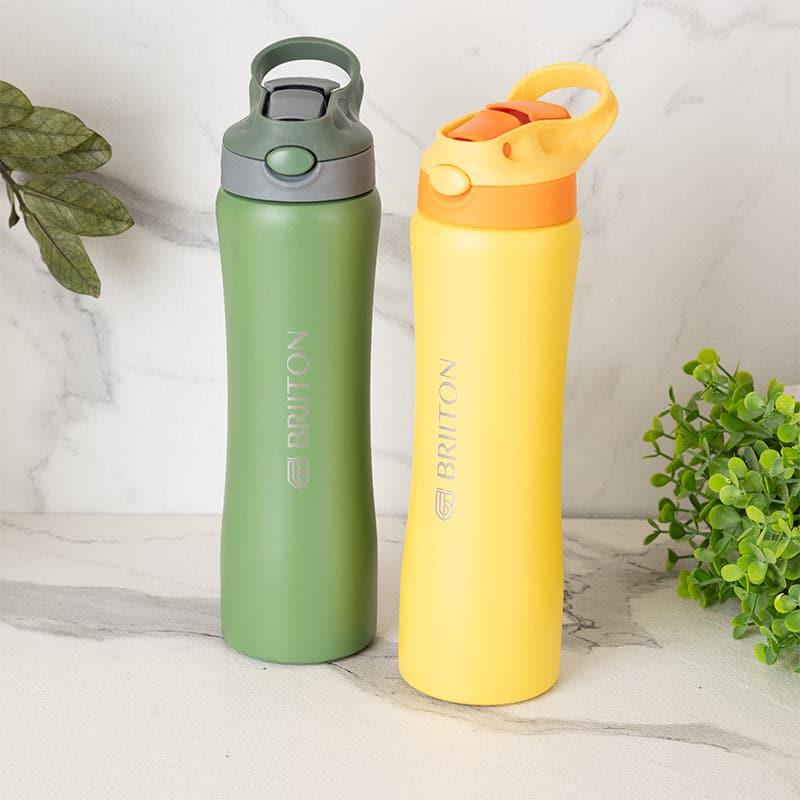 Buy Handy Quench 750 ML Hot & Cold Thermos Water Bottle (Green & Yellow) - Set Of Two Bottle from Vaaree