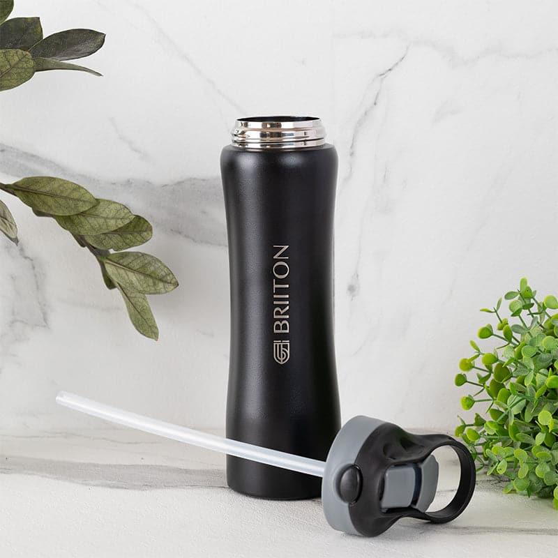 Bottle - Handy Quench Hot & Cold Thermos Water Bottle (Black) - 750 ML