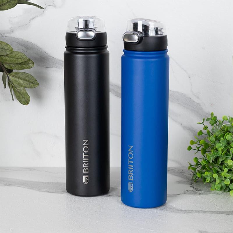 Bottle - Harpo Sip 750 ML Hot & Cold Thermos Water Bottle (Black & Blue) - Set Of Two