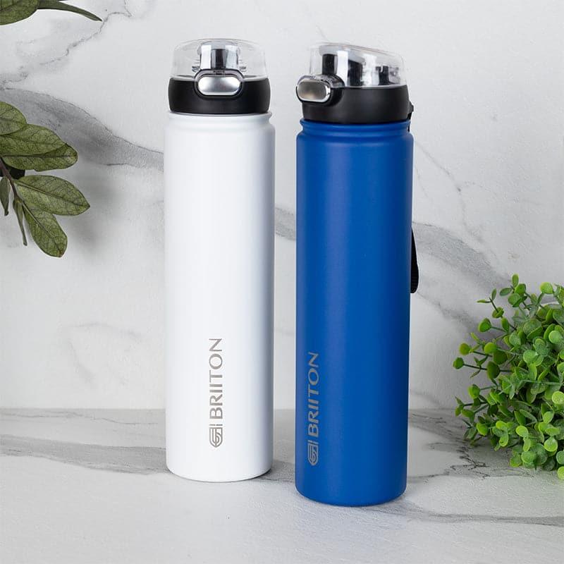 Buy Harpo Sip 750 ML Hot & Cold Thermos Water Bottle (White & Blue) - Set Of Two Bottle from Vaaree