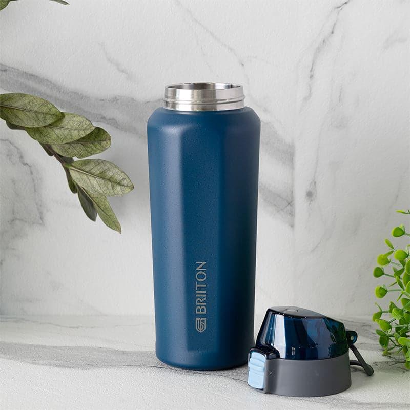 Buy Hydra Hue 650 ML Hot & Cold Thermos Water Bottle (Blue & Grey) - Set Of Two Bottle from Vaaree