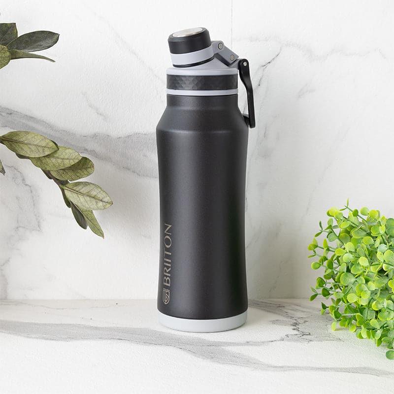 Buy Hydrate Wonder Hot & Cold Thermos Water Bottle (Black) - 1000 ML Bottle from Vaaree