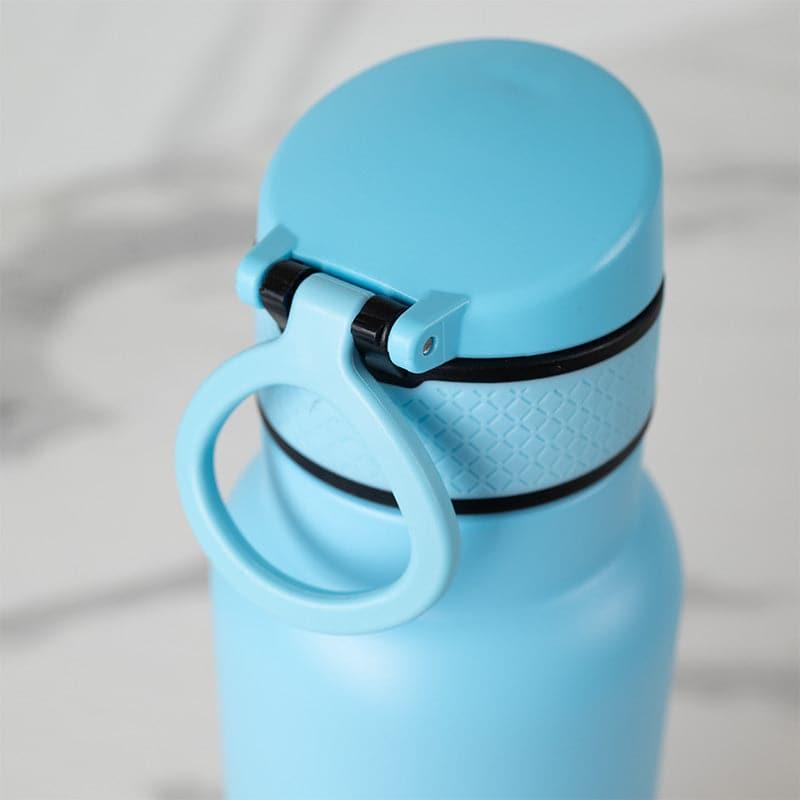 Bottle - Hydro Chic Hot & Cold Thermos Water Bottle (Light Blue & Dark Blue) - 750 ML