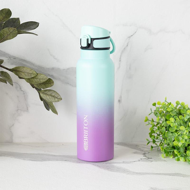 Buy Hydro Chic Hot & Cold Thermos Water Bottle (Purple & Light Blue) - 750 ML Bottle from Vaaree