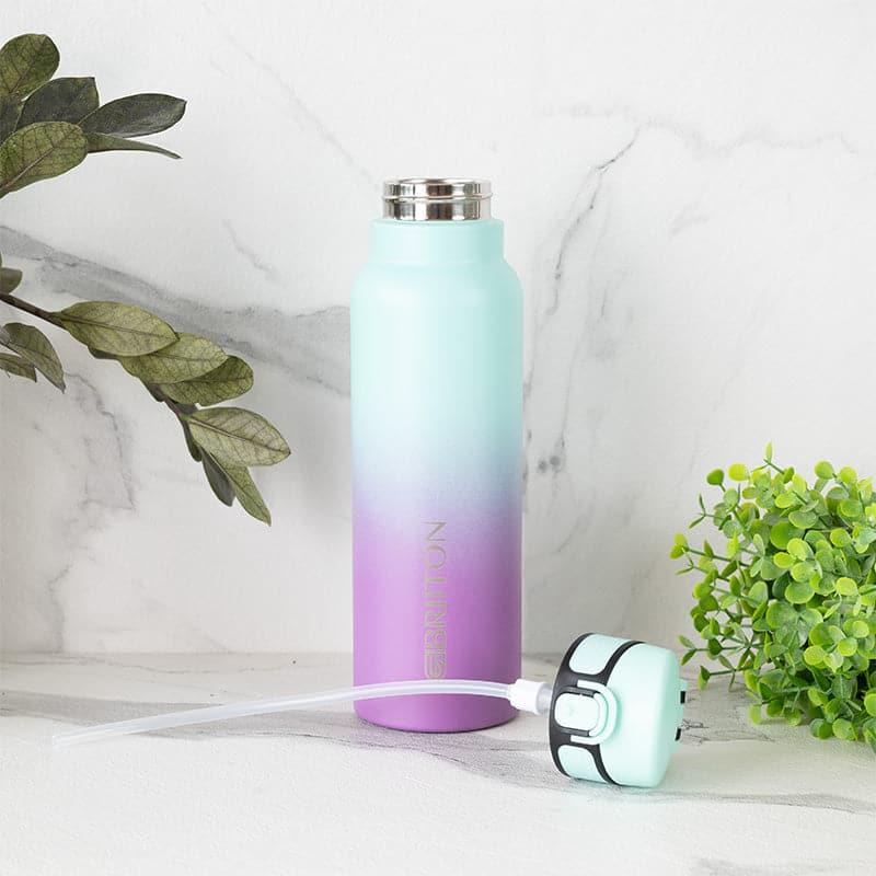 Buy Hydro Chic Hot & Cold Thermos Water Bottle (Purple & Light Blue) - 750 ML Bottle from Vaaree