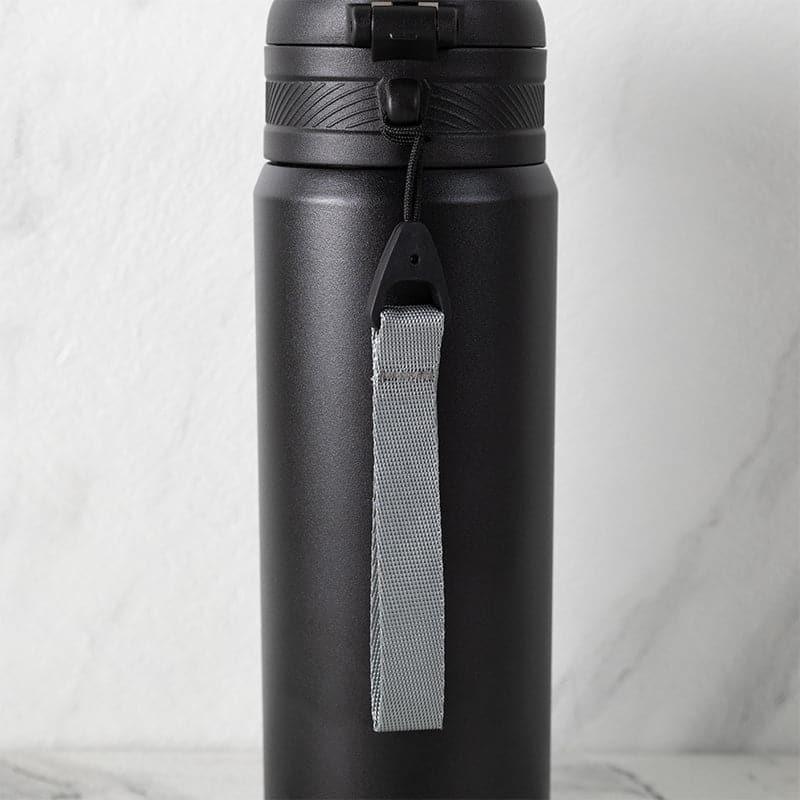 Bottle - Hydro Harbor Hot & Cold Thermos Hot & Cold Thermos Water Bottle (Black) - 650 ML