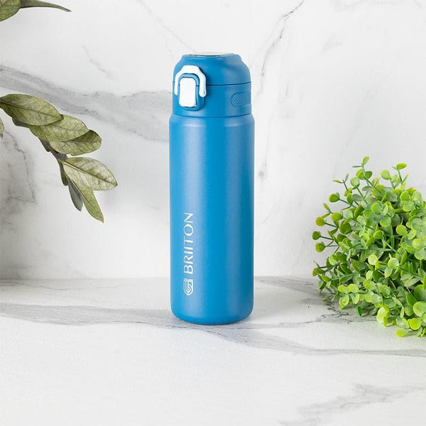 Bottle - Hydro Harbor Hot & Cold Thermos Hot & Cold Thermos Water Bottle (Blue) - 650 ML