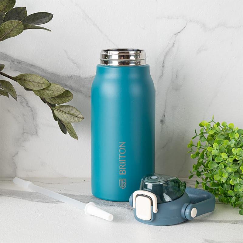 Bottle - Hydro Harmony 1300 ML Hot & Cold Thermos Water Bottle (Blue & Black) - Set Of Two