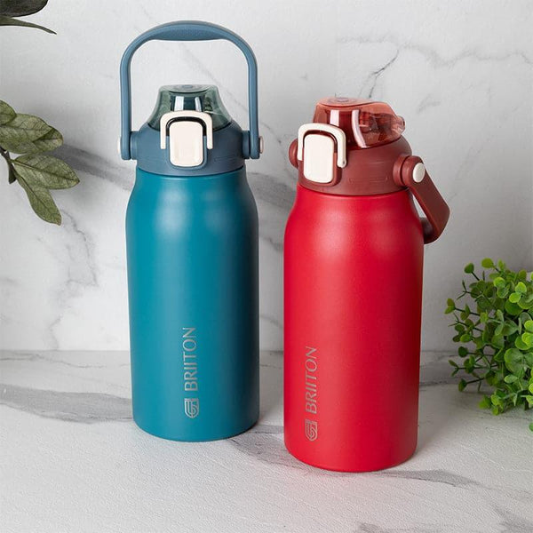 Bottle - Hydro Harmony 1300 ML Hot & Cold Thermos Water Bottle (Blue & Red) - Set Of Two