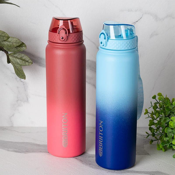 Bottle - Hydrona 1000 ML Hot & Cold Thermos Water Bottle (Blue & Red) - Set Of Two