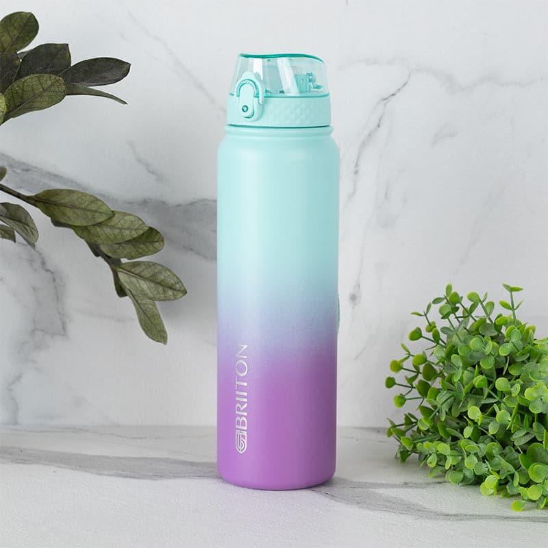 Buy Hydrona Hot & Cold Thermos Water Bottle (Purple & Light Blue) - 1000 ML Bottle from Vaaree