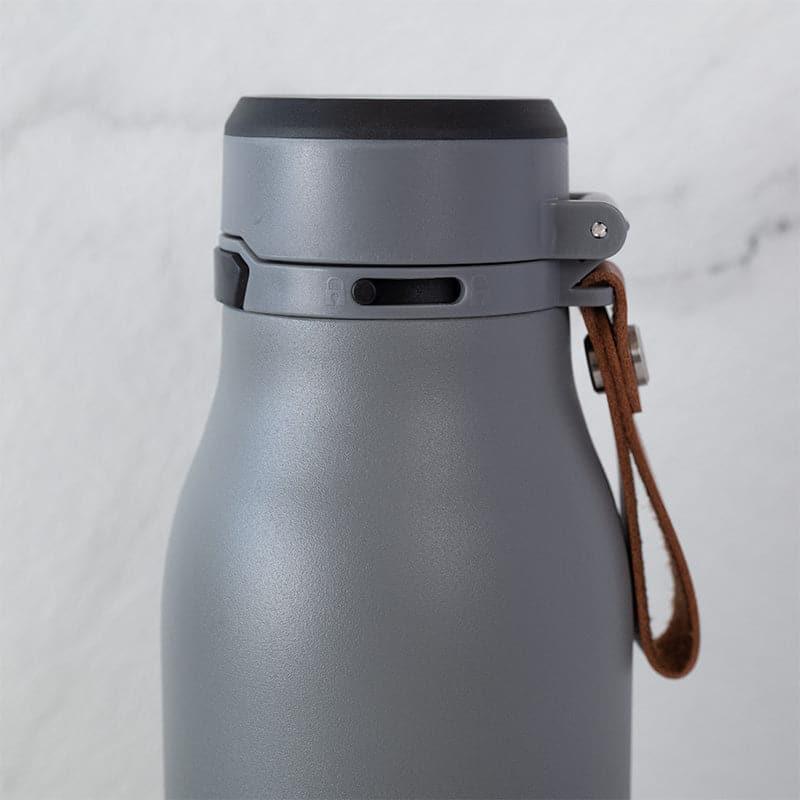 Bottle - Juno Sip Hot & Cold Thermos Water Bottle (Black & Grey) - 750 ML
