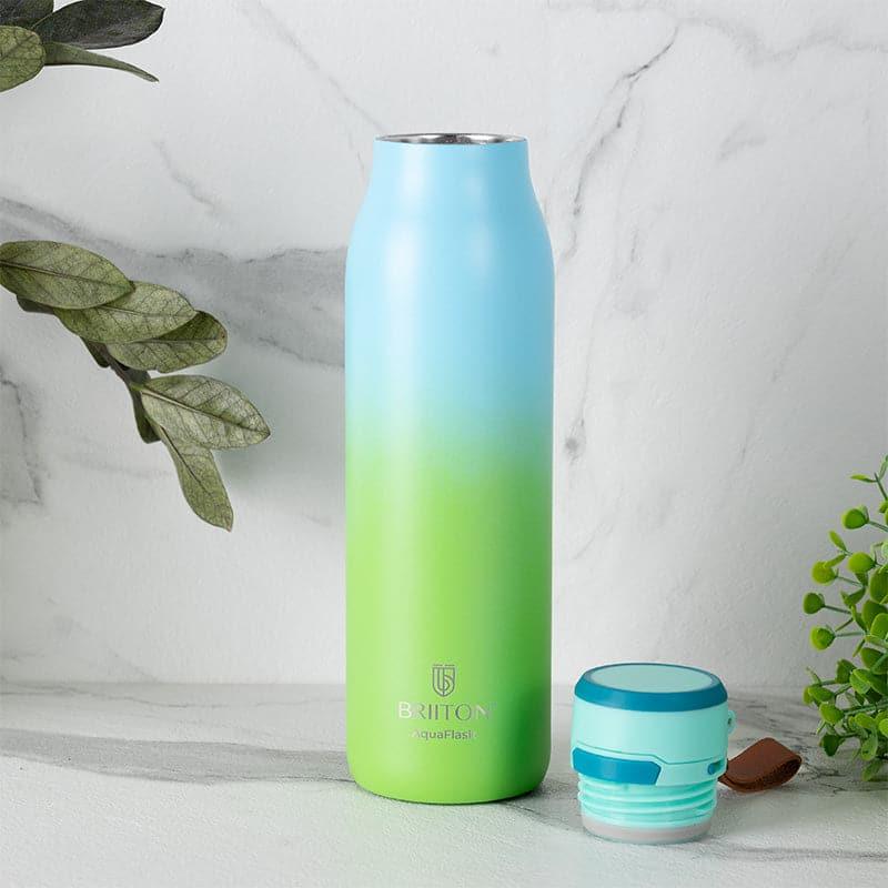 Buy Juno Sip Hot & Cold Thermos Water Bottle (Green & Light Blue) - 750 ML Bottle from Vaaree