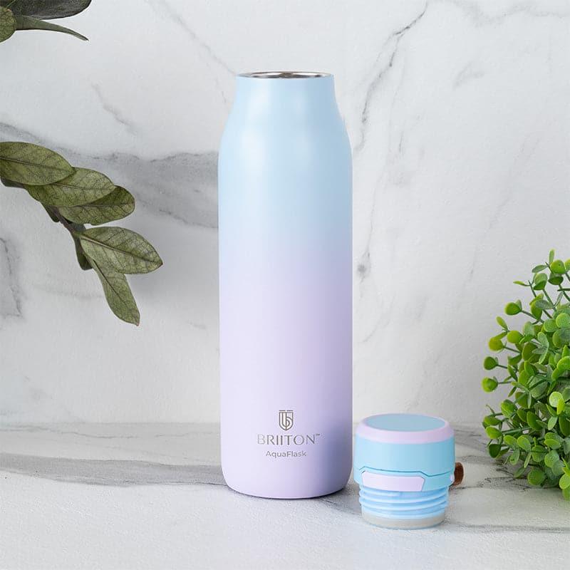 Buy Juno Sip Hot & Cold Thermos Water Bottle (Light Blue & Purple) - 750 ML Bottle from Vaaree