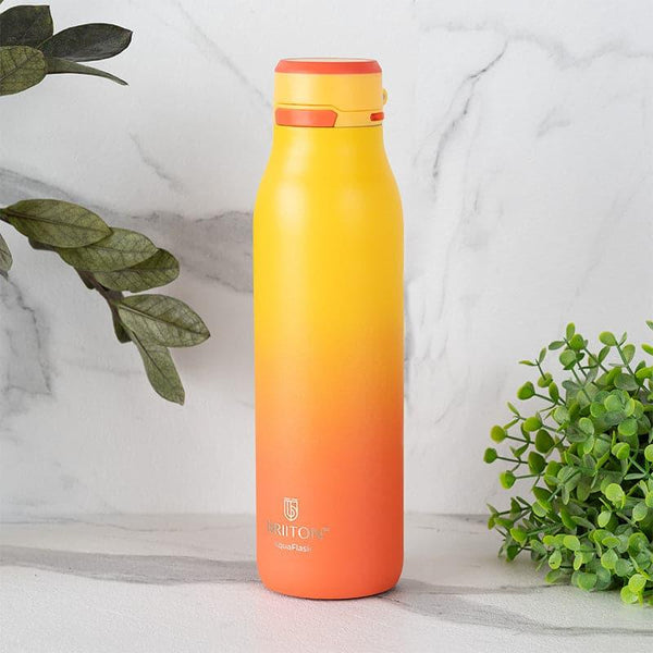 Bottle - Juno Sip Hot & Cold Thermos Water Bottle (Yellow & Orange) - 750 ML