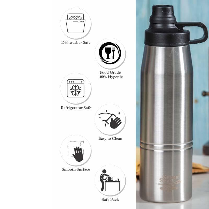 Buy Kaizen Vaccum Steel Water Bottle - 900 ML Bottle from Vaaree