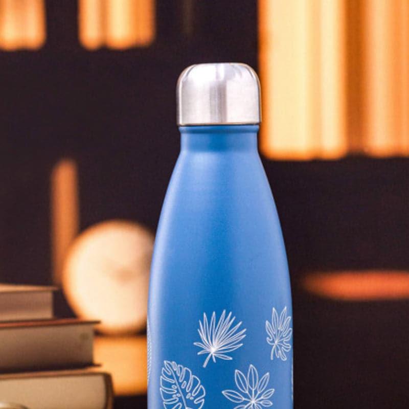 Bottle - Leafy Leap Hot & Cold Thermos Bottle (Blue) - 500 ML