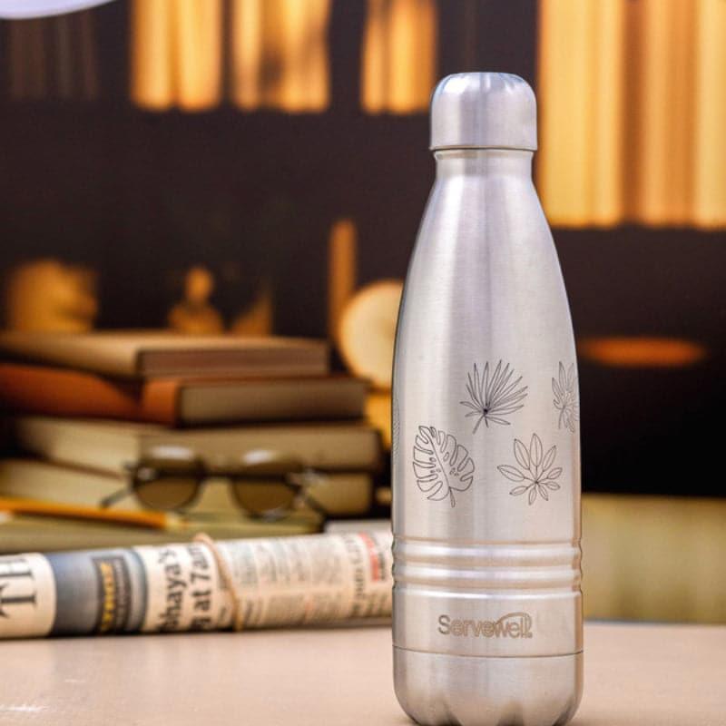 Buy Leafy Mate Hot & Cold Thermos Bottle (Steel) - 750 ML Bottle from Vaaree