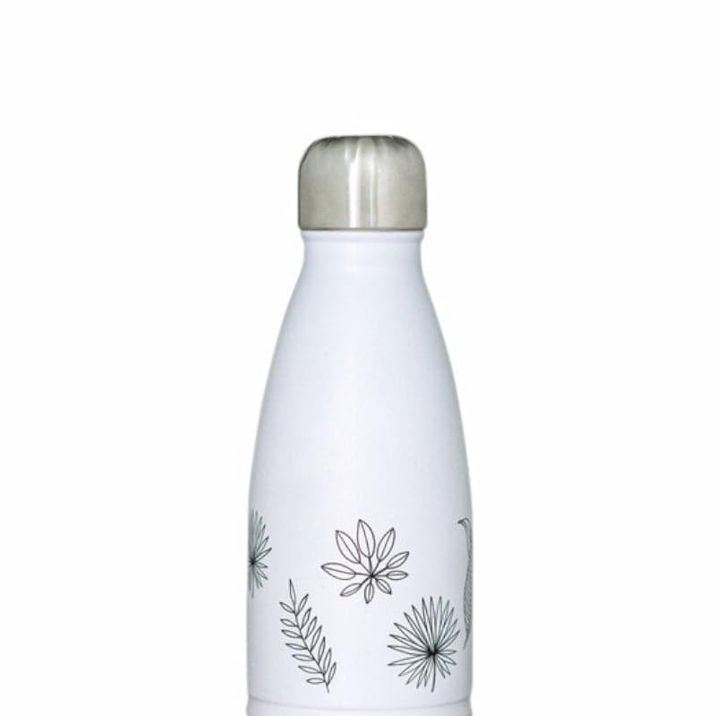 Bottle - Leafy Mate Hot & Cold Thermos Bottle (White) - 500 ML