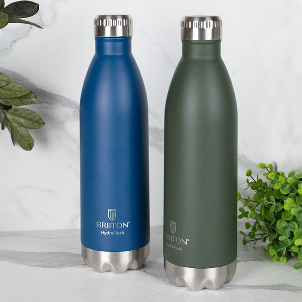 Bottle - Lerda 750 ML Hot & Cold Thermos Water Bottle (Blue & Green) - Set Of Two