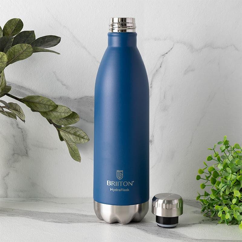 Bottle - Lerda 750 ML Hot & Cold Thermos Water Bottle (Blue & Grey) - Set Of Two