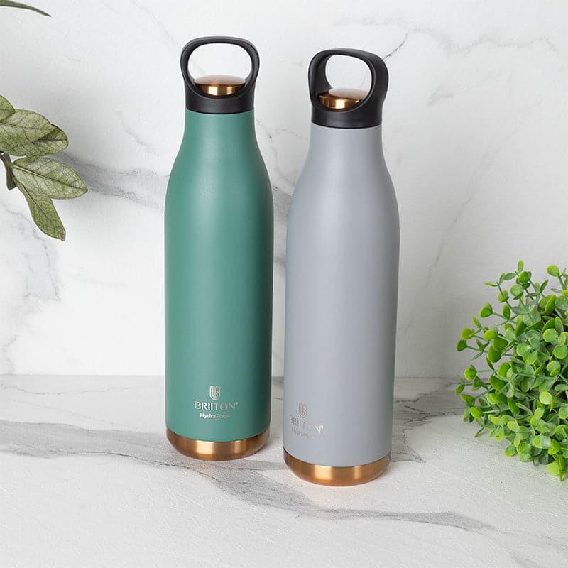 Buy Liquid Muse 750 ML Hot & Cold Thermos Water Bottle (Green & Grey) - Set Of Two Bottle from Vaaree