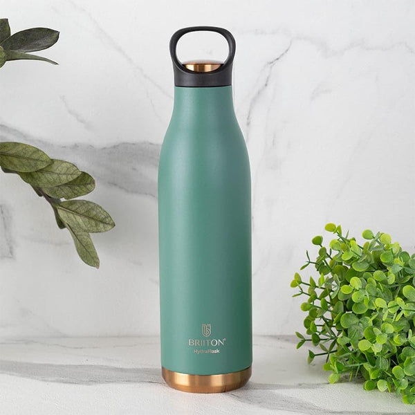 Bottle - Liquid Muse Hot & Cold Thermos Water Bottle (Green) - 750 ML