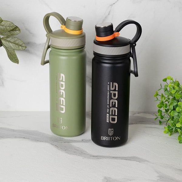 Buy Macro Bliss 750 ML Hot & Cold Thermos Water Bottle (Green & Black) - Set Of Two Bottle from Vaaree