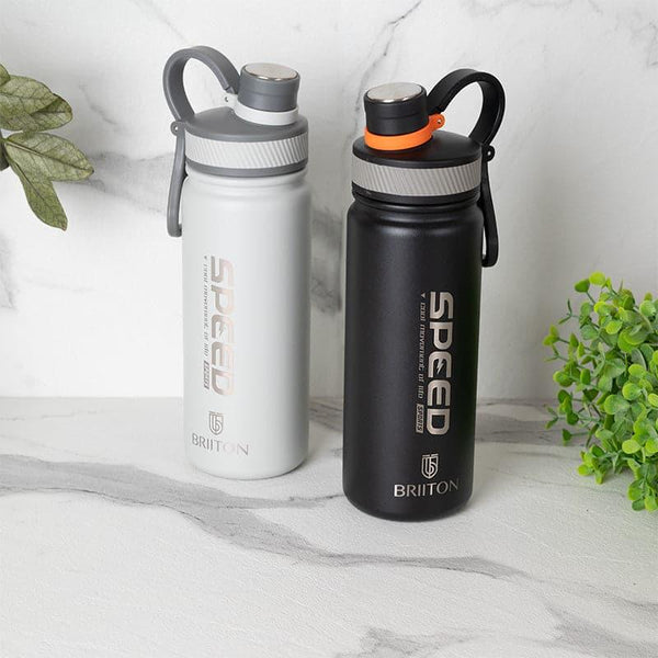 Buy Macro Bliss 750 ML Hot & Cold Thermos Water Bottle (Grey & Black) - Set Of Two Bottle from Vaaree