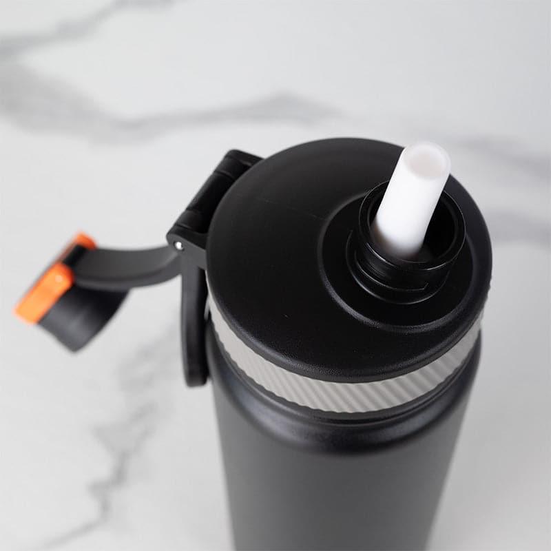 Buy Macro Bliss 750 ML Hot & Cold Thermos Water Bottle (Grey & Black) - Set Of Two Bottle from Vaaree