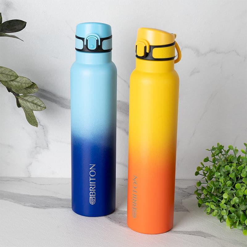 Buy Magi Muse 1000 ML Hot & Cold Thermos Water Bottle (Blue & Yellow) - Set Of Two Bottle from Vaaree