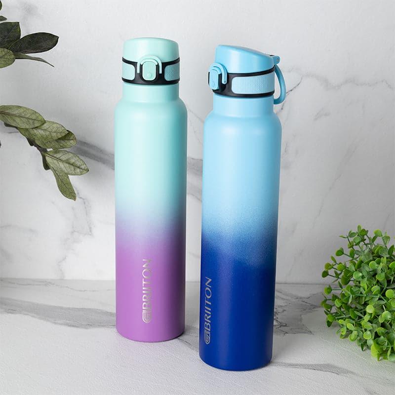 Buy Magi Muse 1000 ML Hot & Cold Thermos Water Bottle (Purple & Blue) - Set Of Two Bottle from Vaaree